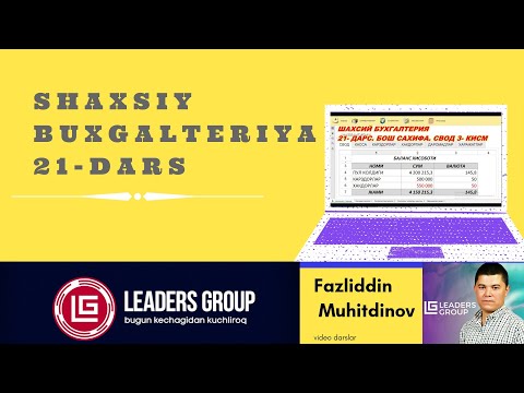 021  Шахсий бухгалтерия  Бош Сахифа  Свод 3  кисм