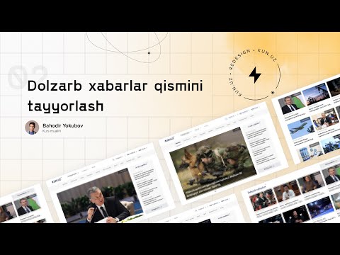 02 — Dolzarb xabarlar qismini tayyorlash