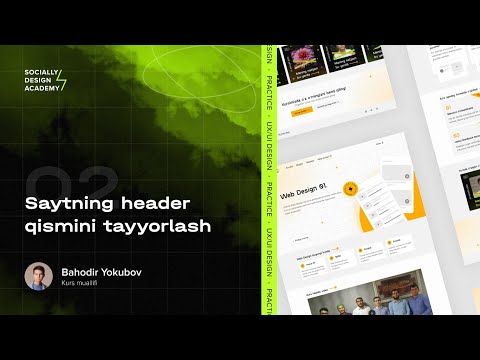 02 — Saytning Header qismini tayyorlash