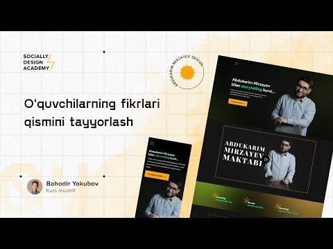 04 — O'quvchilarning fikrlari qismini tayyorlash
