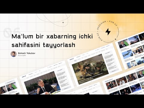 06 ― Ma'lum bir xabarning ichki sahifasini tayyorlash