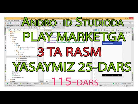 115-dars.Android Loyihaga key yani kalit yasaymiz.  25-dars