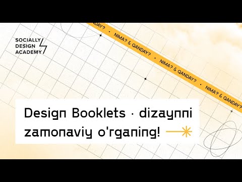 16 — Design Booklets · dizaynni zamonaviy uslub bilan o'rganing!