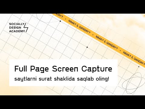 17 — Full Page Screen Capture · saytlarni surat shaklida saqlab oling!