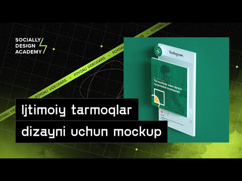 20 — Ijtimoiy tarmoqlar dizayni uchun mockup • 3D SMD Mockup