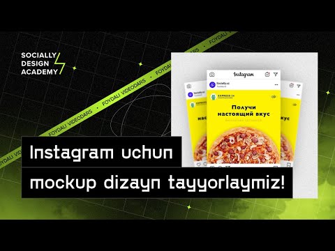 21 — Instagram uchun mockup dizayn tayyorlaymiz!