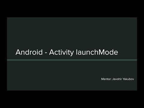 35.7 1 Activity launchMode