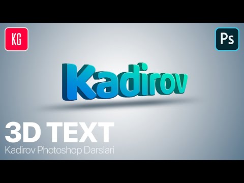 3D Text in Photoshop