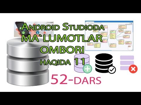 52 - Andoid Studioda - Ma`lumotlar ombori 11 Kontakt dasturi loyihasi Kontaktni tahrirlash 3
