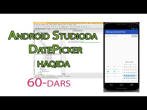 60 Andoid Studioda - DatePicker haqida