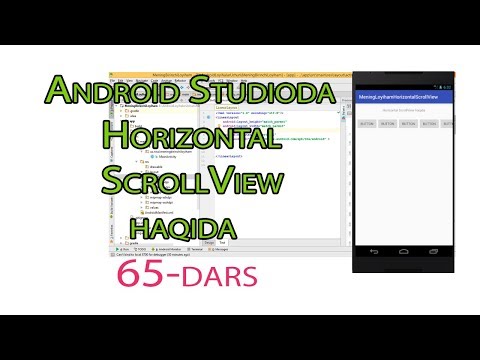 65 - Andoid Studioda - Horizontal ScrollView haqida