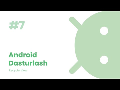 7 - Dars RecyclerView