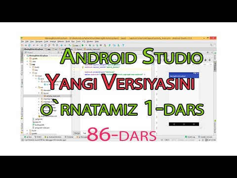 86 - dars. Android Studio yangi versiyasini o`rnatamiz. 1-dars.