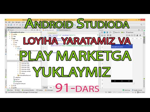 91 - dars Android Loyihani Play Marketga yuklashni o`rganamiz. 1-dars