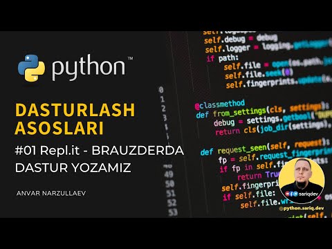#01 Python Darslari