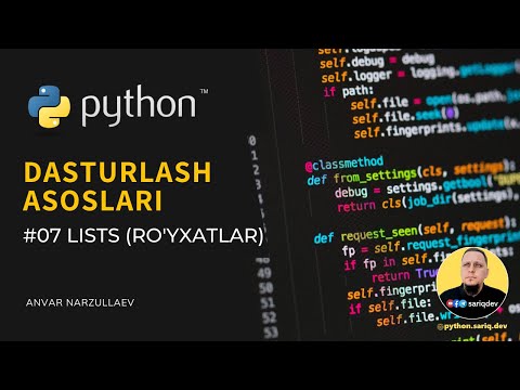 #07 Python Darslari