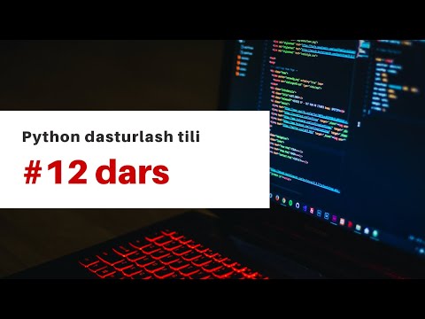 #12 dars. Funksiyalar va modullar (Functions and modules)