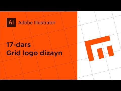 #17 Grid logo dizayn nima? Beginner darajadagi grid logo tayyorlaymiz.