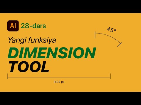 #28 Dimension tool. Adobe Illustrator