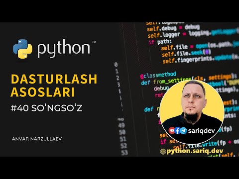 #40 Python Darslari