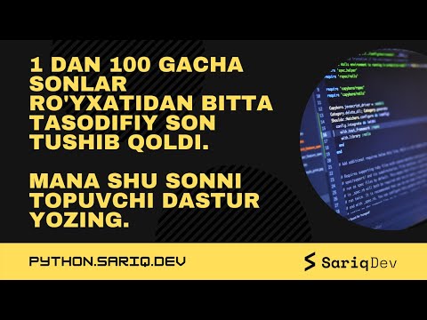 #JUMBOQ1 - 1 dan 100 gacha sonlar ro'yxatidan qolib ketgan sonni topish