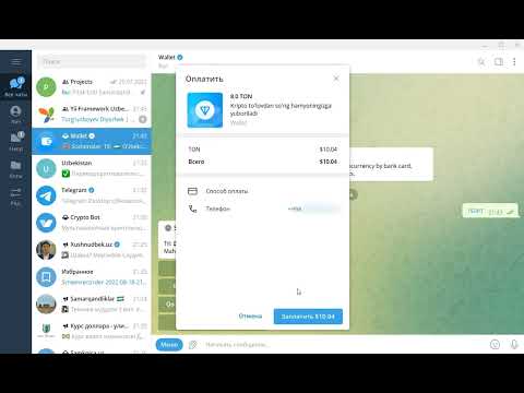 @wallet Telegramda ton hamyon ochish