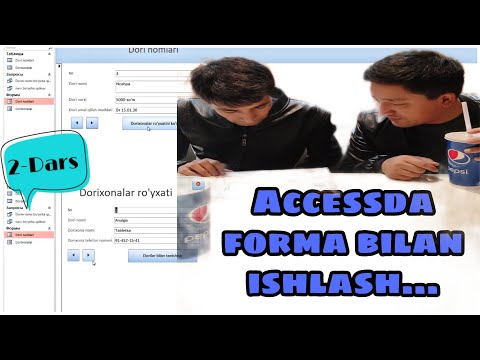 ACCESS DASTURIDA KONSTRUKTOR VA MASTER ORQALI FORMA YASASH