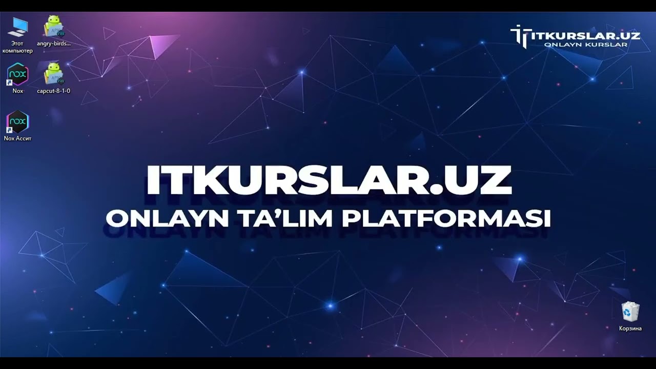 Android emulyator o‘rnatish va APK dastur hamda o‘yinlarni kompyuterda ochish