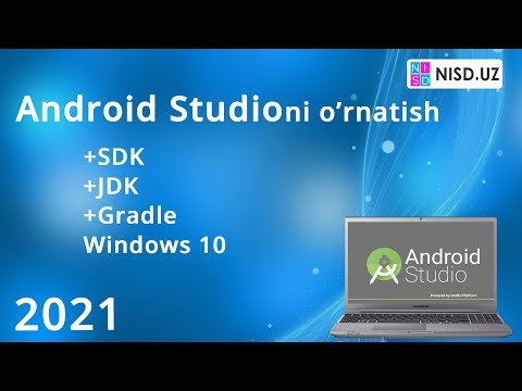 Android Studioni yangi versiyasini o'rnatish (To'liq) 2021