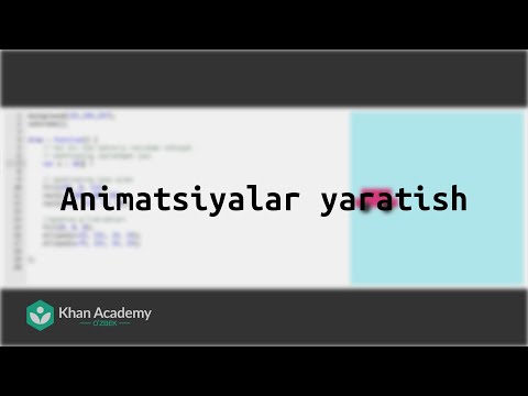 Animatsiyalar yaratish