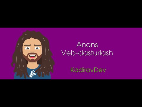 Anons: Veb-Dasturlash