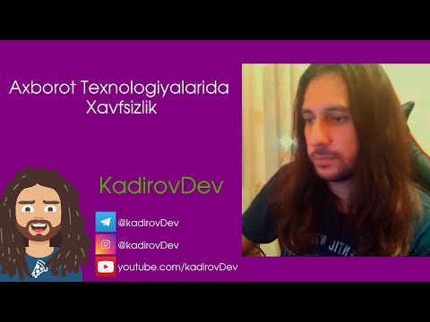 Axborot Texnologiyalarida Xavfsizlik