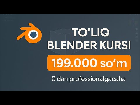 Blender dasturida 199.000 so`mlik kurs #blender #mustaqiltalim #viral #viralvideo #viralshorts