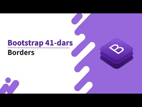 Bootstrap 41-dars. Borders
