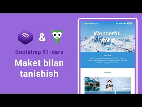 Bootstrap 51-dars.  Maket bilan tanishish