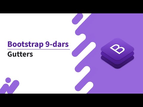 Bootstrap 9-dars. Gutters