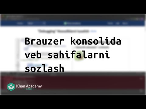 Brauzer konsolida veb sahifalarni sozlash