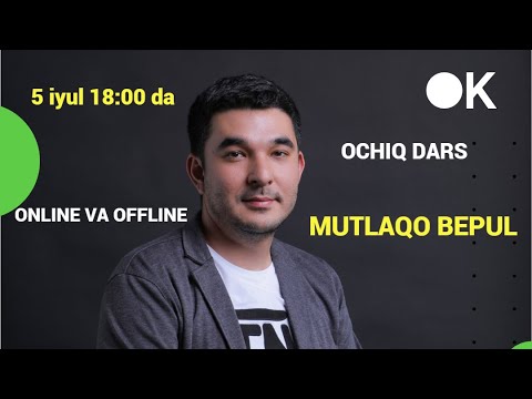 Buxgalteriya 1.0 bo'yicha OCHIQ DARS(BEPUL) Marxamat 5 iyul 2022 yil kuni 18:00 da Online va Offline