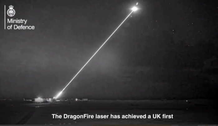 Buyuk Britaniya Mudofaa vazirligi DragonFire uzoq masofali lazer quroli sinovi tasvirlarini e’lon qildi