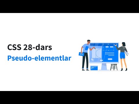 CSS 28-dars. Pseudo-elementlar
