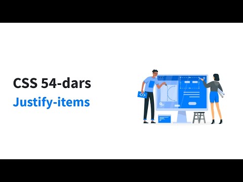 CSS 54-dars. Justify-items