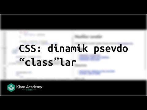 CSS: dinamik psevdo “class”lar
