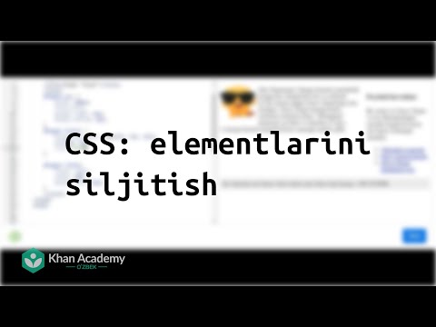 CSS: elementlarini siljitish