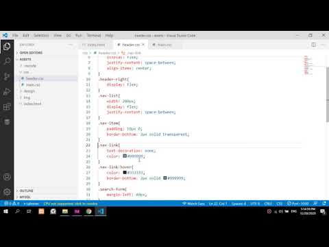 CSS maket-2. Header qismidagi ba'zi chala joylari va hatolarini to'girlash