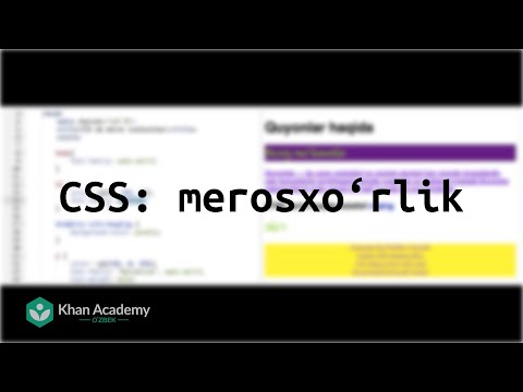 CSS: merosxo‘rlik
