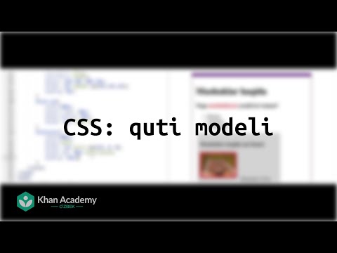 CSS: quti modeli