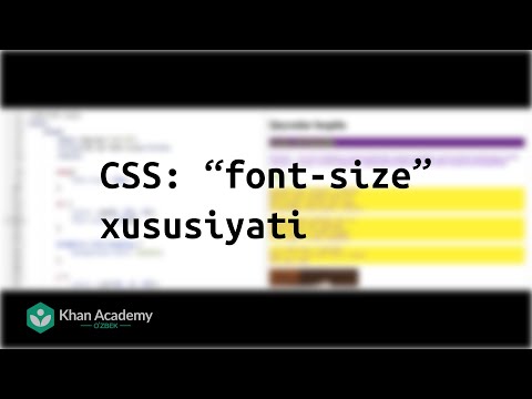 CSS: “font-size” xususiyati