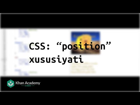 CSS: “position” xususiyati