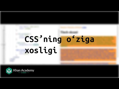 CSSʼning o‘ziga xosligi