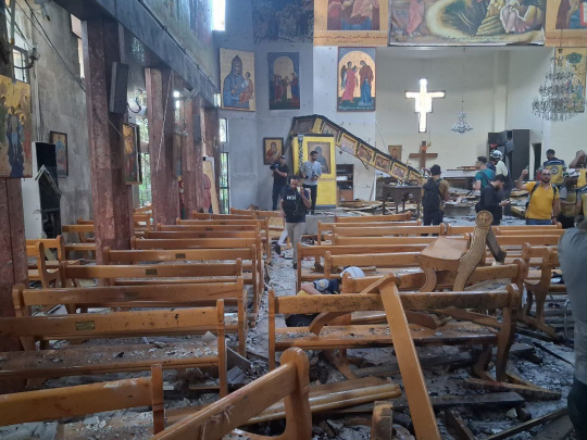 Damashqdagi cherkovda terakt sodir etildi. 20 kishi halok bo‘ldi